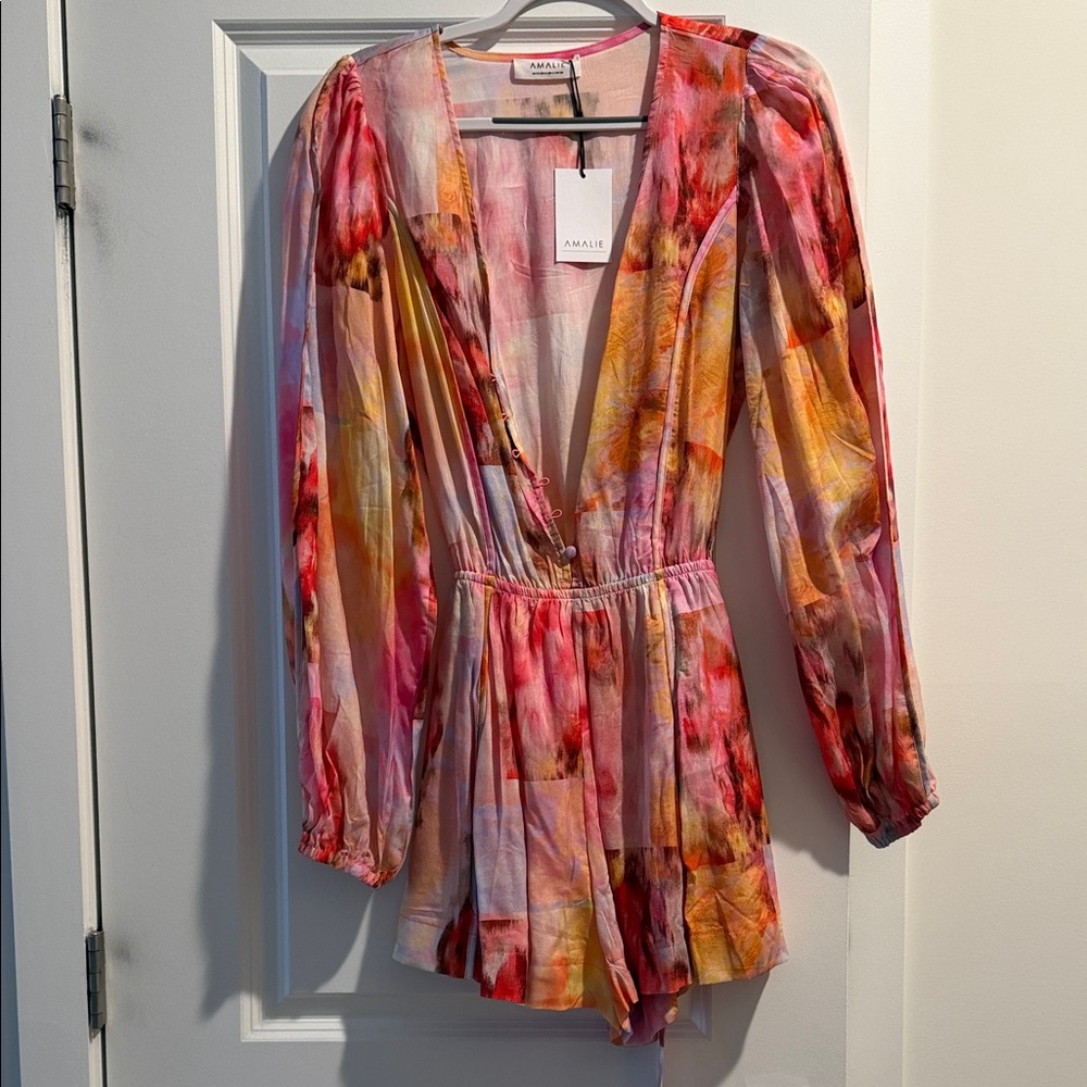 Colorful Long Sleeve Romper